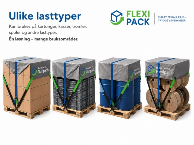 Pallesikring for forskjellige typer produkter