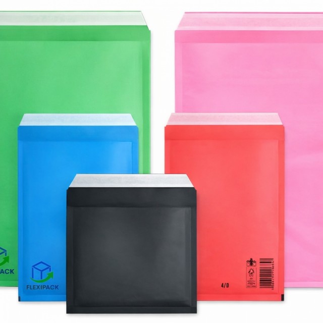 Boblekonvolutter med farge